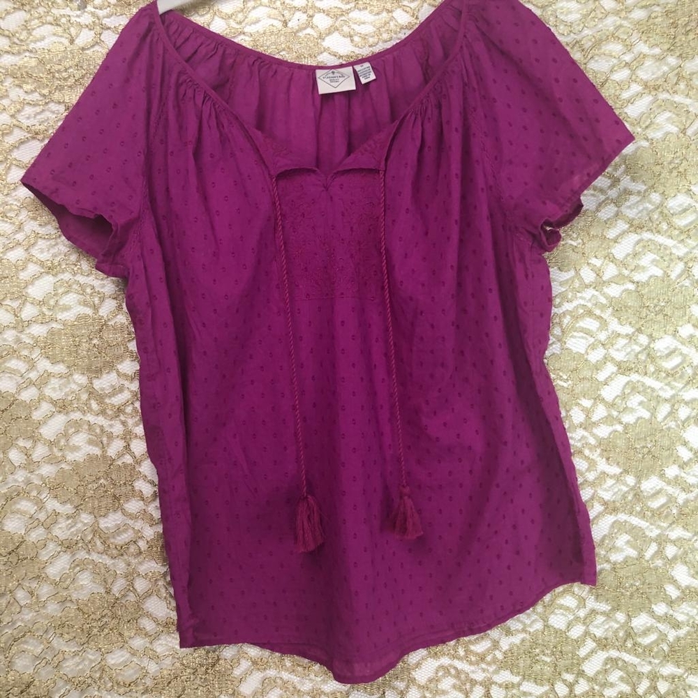St Johns Bay Women's Top Sz 1X